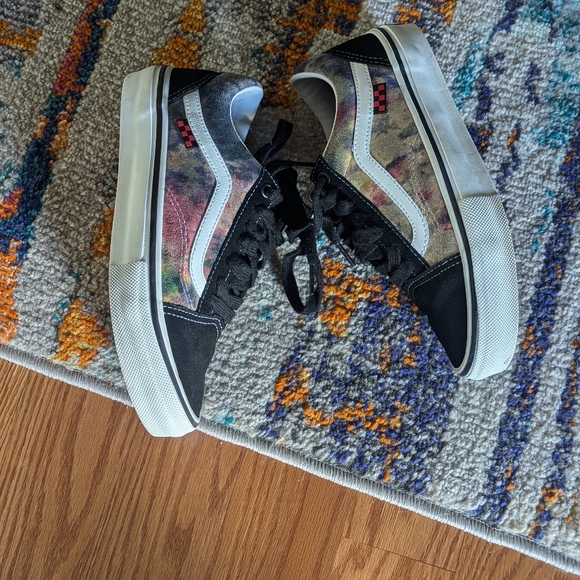Vans Skate Old Skool Tie Dye Terry Black Multi Canvas - Picture 6 of 8